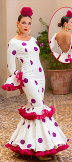 traje flamenca flor