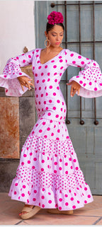 traje flamenca lirios