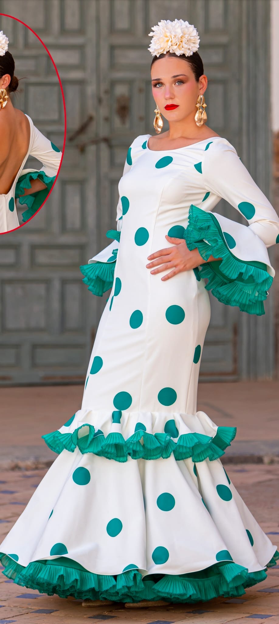 traje flamenca flor