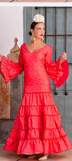 traje flamenca lirios