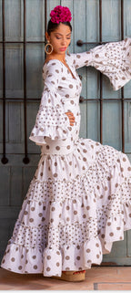 traje flamenca lirios