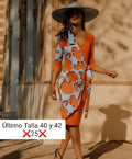 vestido otonal naranja