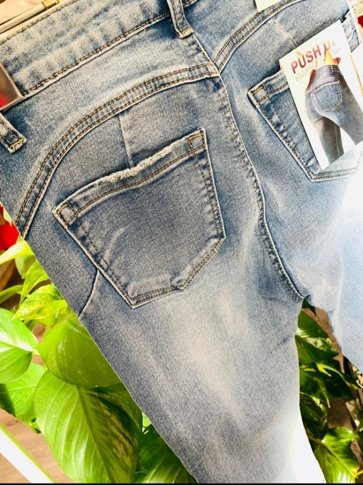 pantalon campana jeans push
