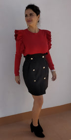 falda luisa botones