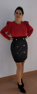 falda luisa botones