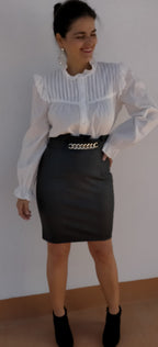falda polipiel