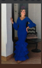 traje flamenca liso basico