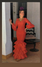 traje flamenca liso basico