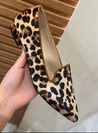 zapato animal print terciopelo