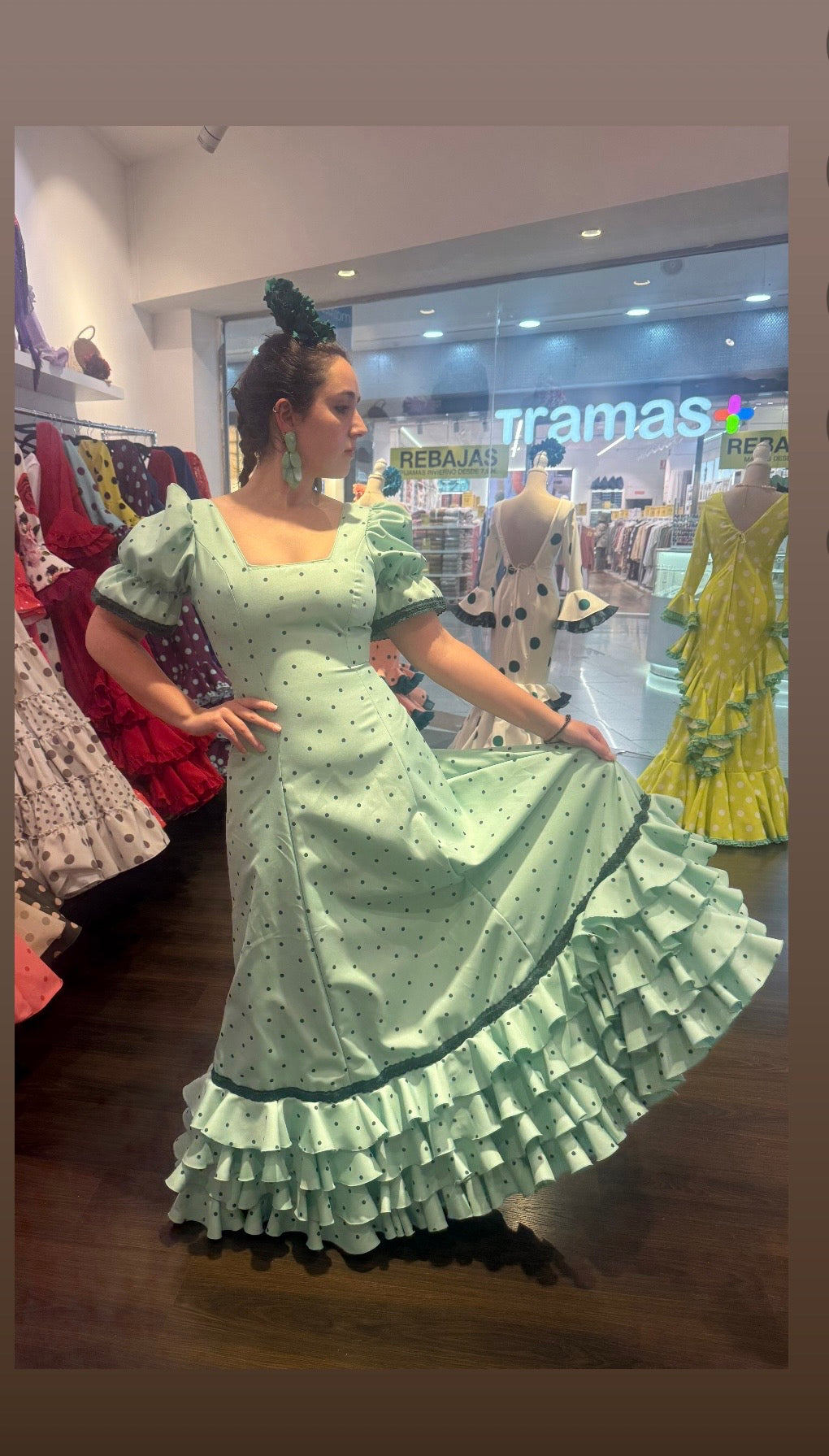 bata rociera clara