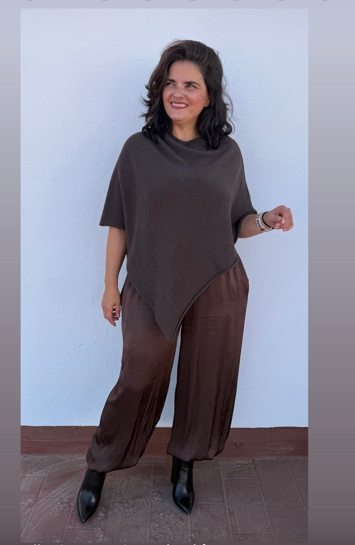 poncho lana fina