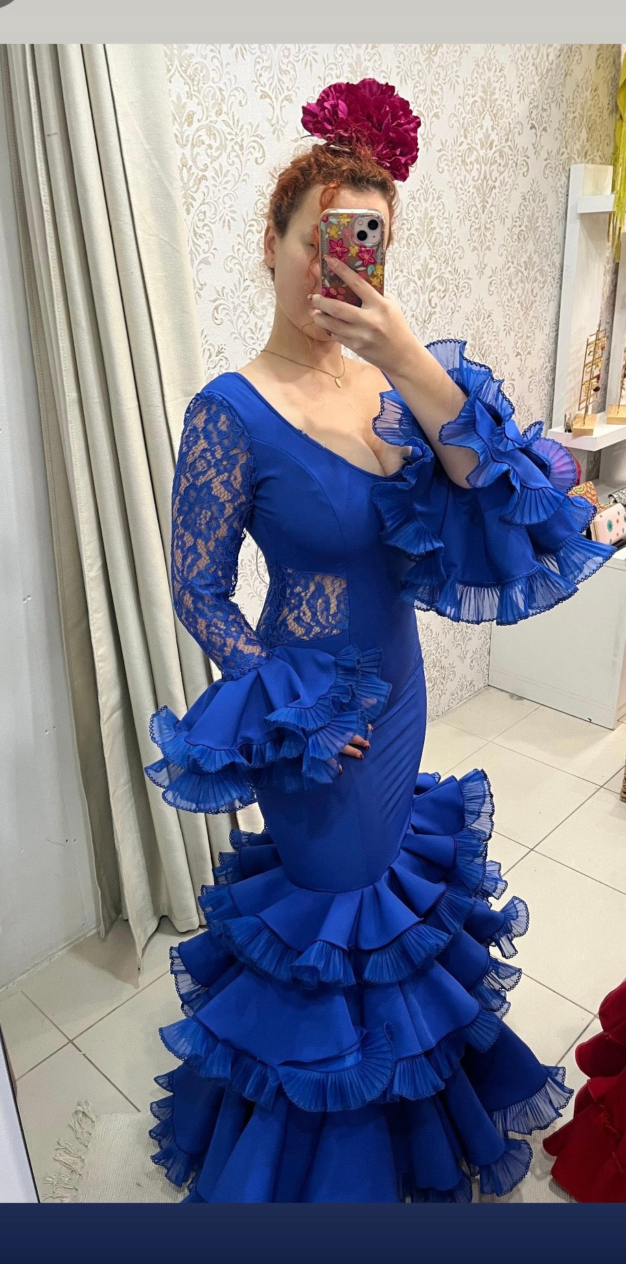 traje flamenca encaje