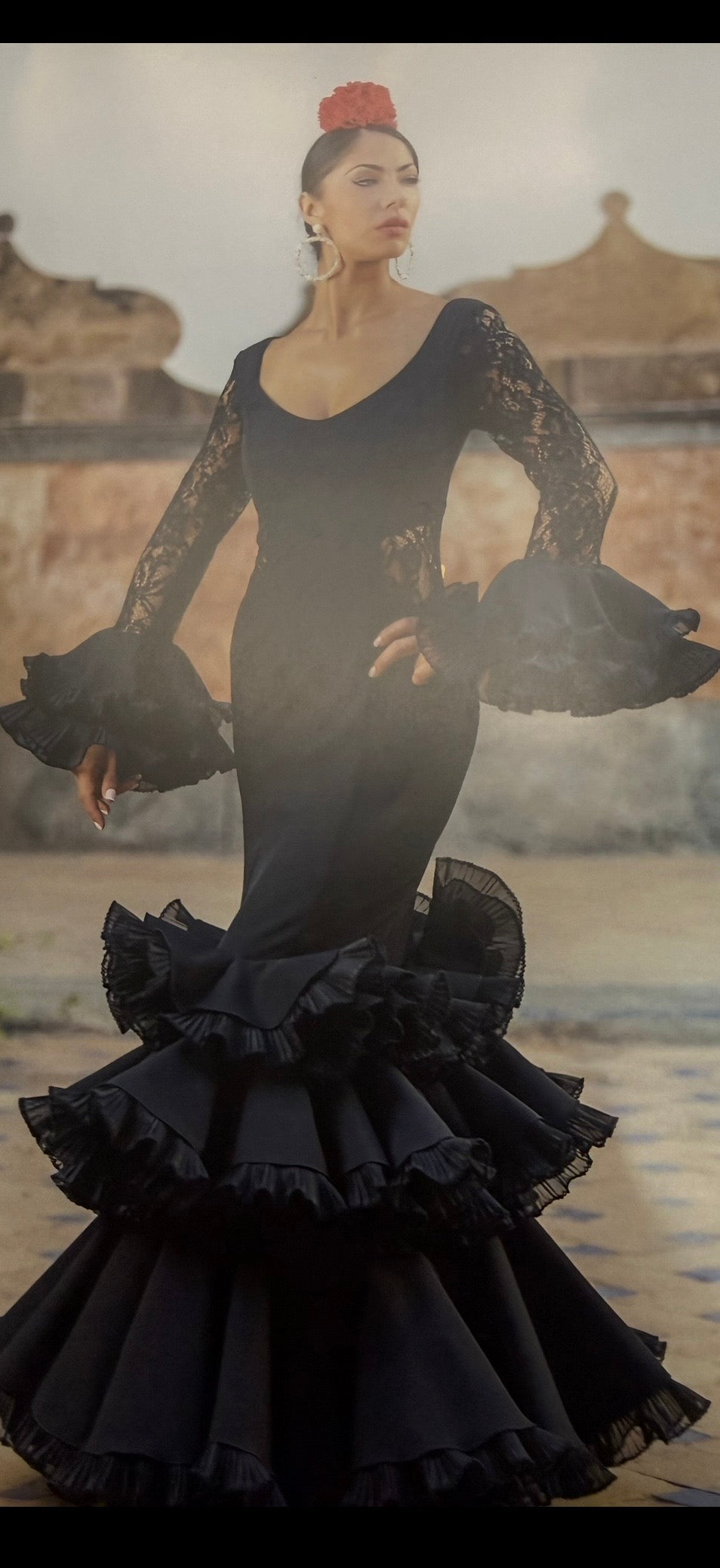 traje flamenca encaje