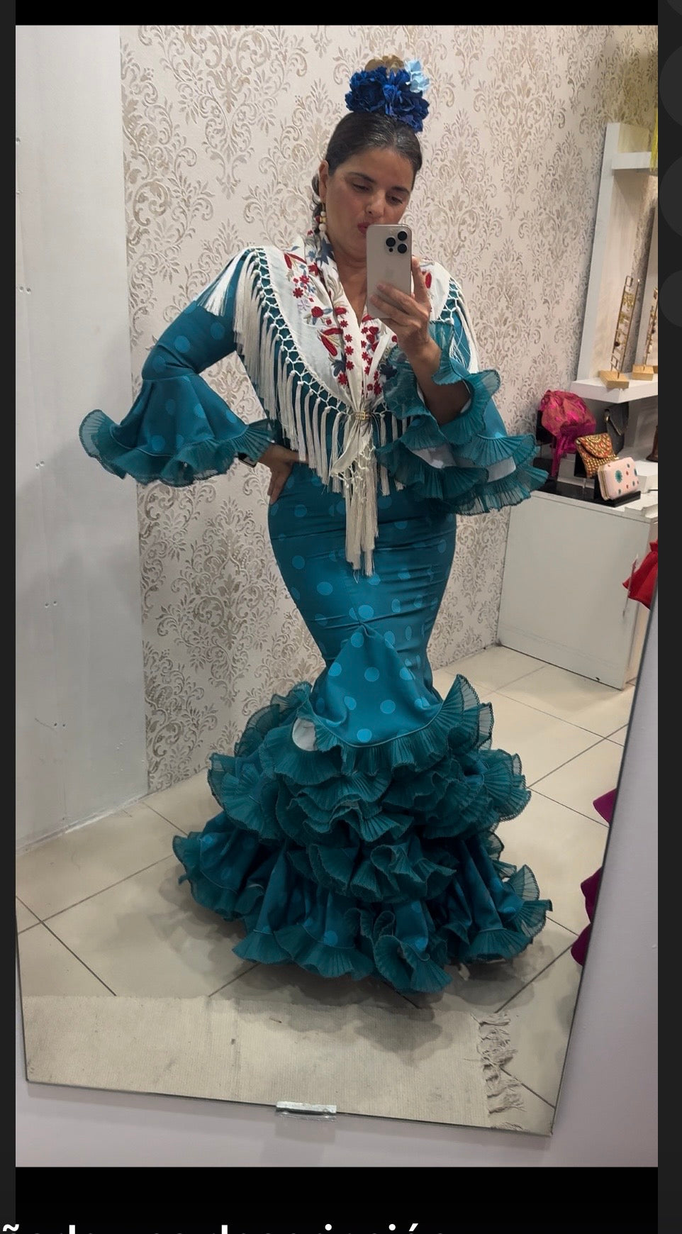 traje flamenca marina