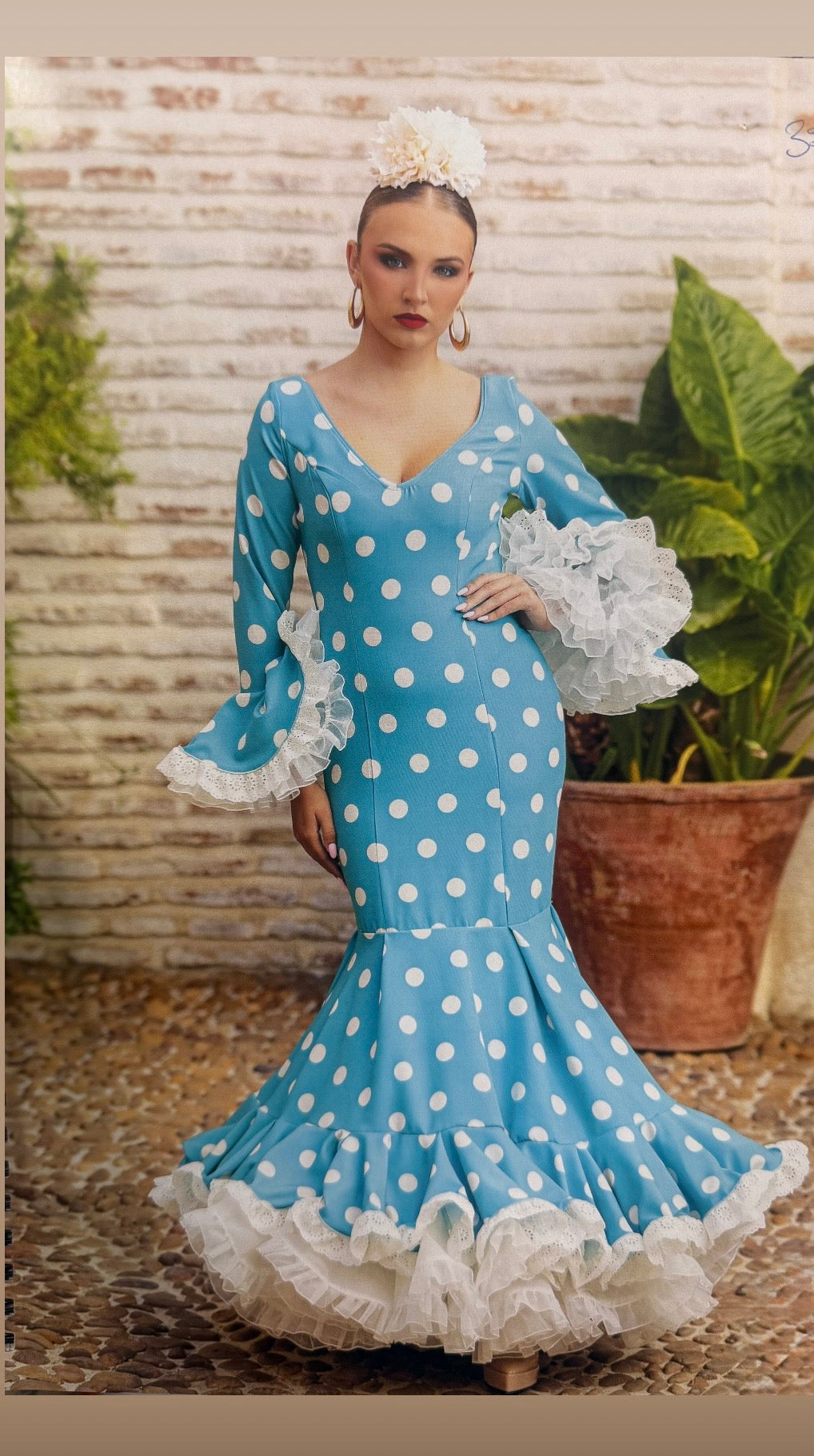 traje flamenca macarena lunar