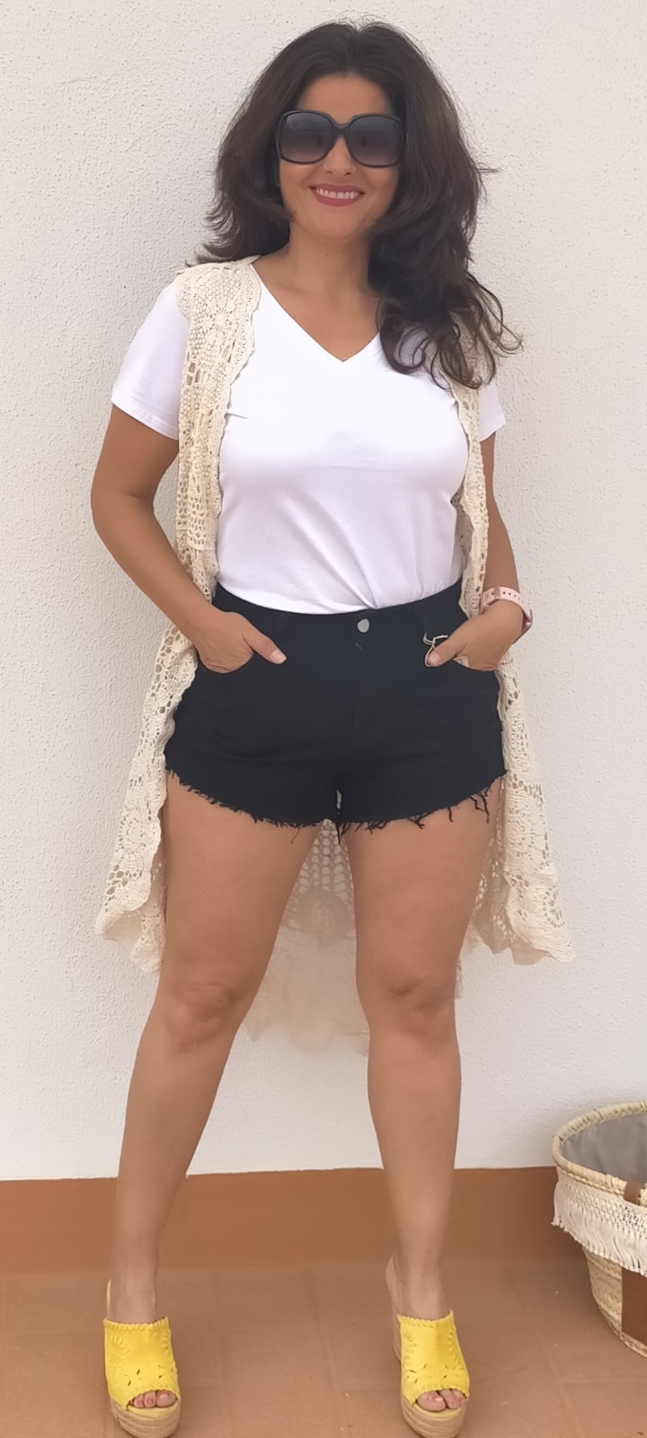 short jeans licra