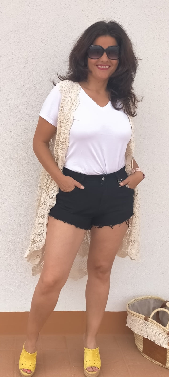 short jeans licra