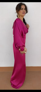 vestido evento saten selena
